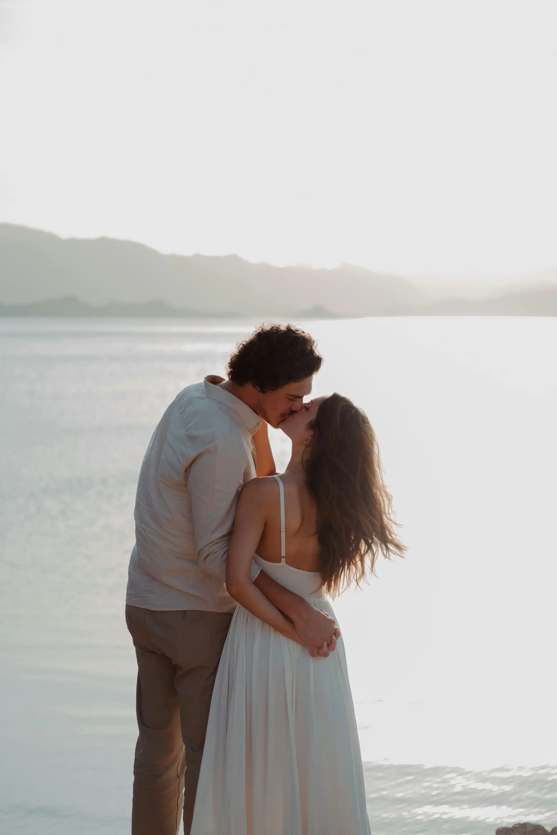 Yan und Giulia am Meer